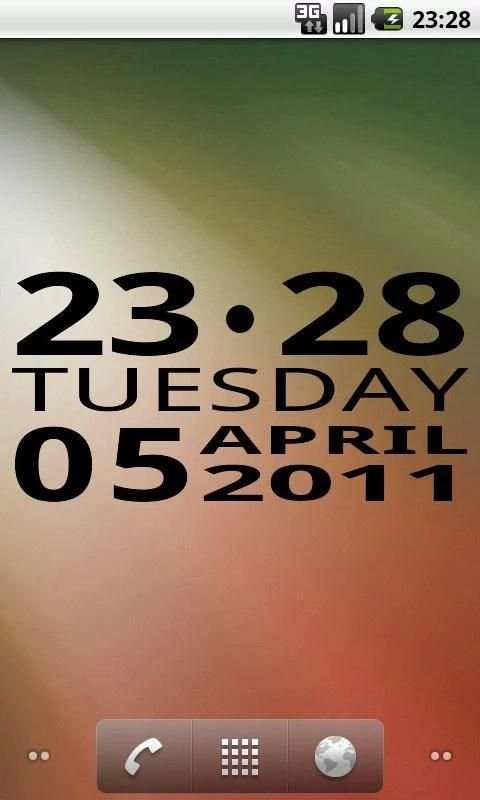 Bigger Clock Widget скриншот 3
