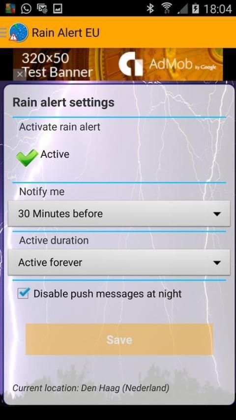 Rain Alert Europe скриншот 3