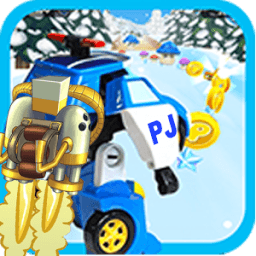 Robot Car Jetpack Poli أيقونة
