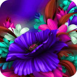 Purple Bloom:Flower launcher for Samsung S6 theme