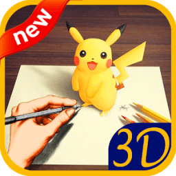 How To Draw 3D иконка