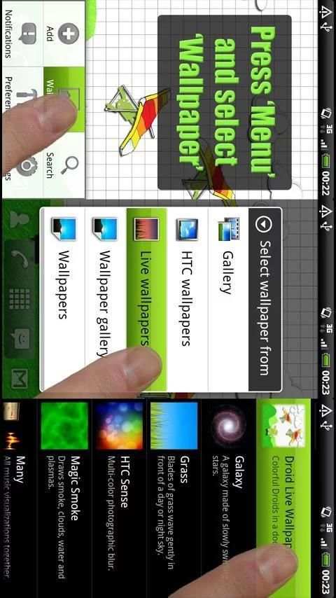 Droid Live Wallpaper screenshot 1