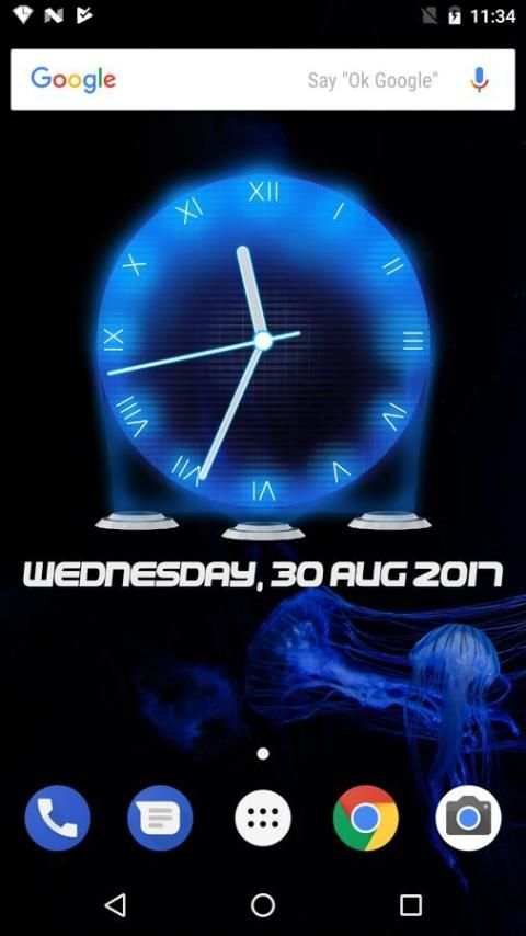 Hologram Clock Widget screenshot 5