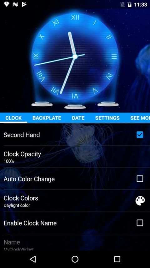 Hologram Clock Widget screenshot 7