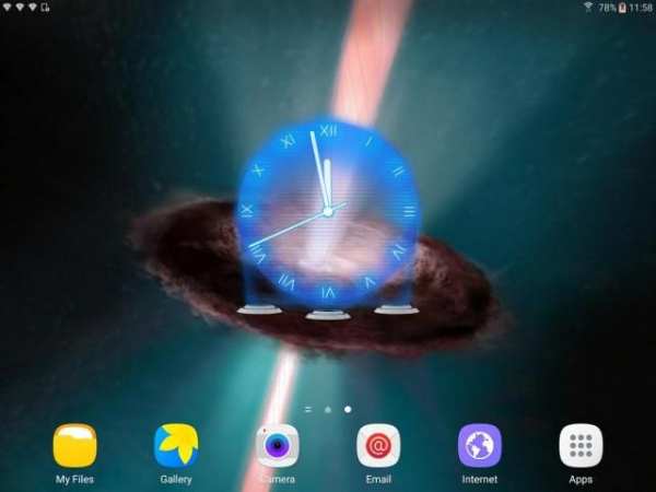 Hologram Clock Widget screenshot 1