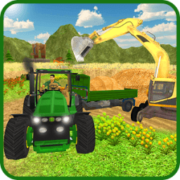 ikon Farm Tractor Transportation 3D
