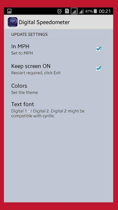 Digital Speedometer Gps Speed 1 تصوير الشاشة