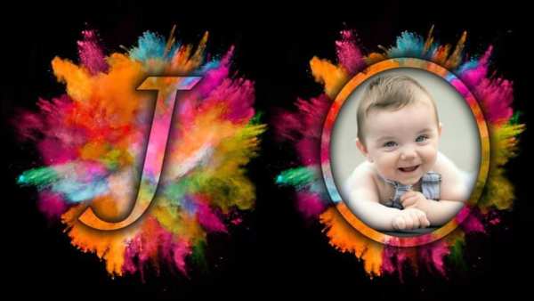 Colour Text Photo Frame screenshot 1