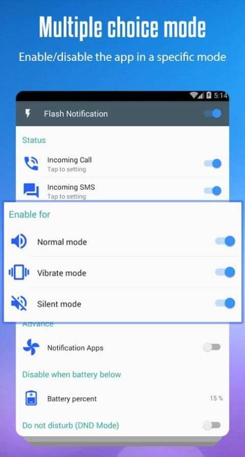 Flashlight Alert : Call & Sms Notification screenshot 1