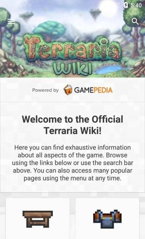 Official Terraria Wiki скриншот 5