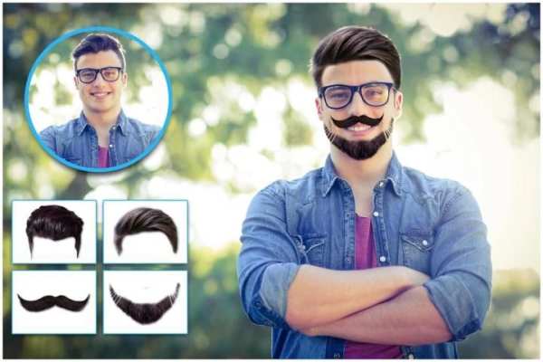 Man Style Makeup - Hair & Beard Photo Editor скриншот 4