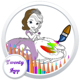 Little Princes Sofia coloring أيقونة