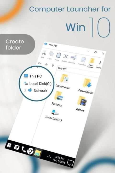 Computer Launcher for Win 10 OS скриншот 3
