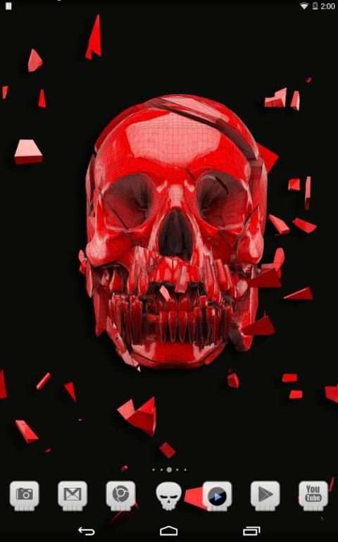 Skull theme 2 تصوير الشاشة