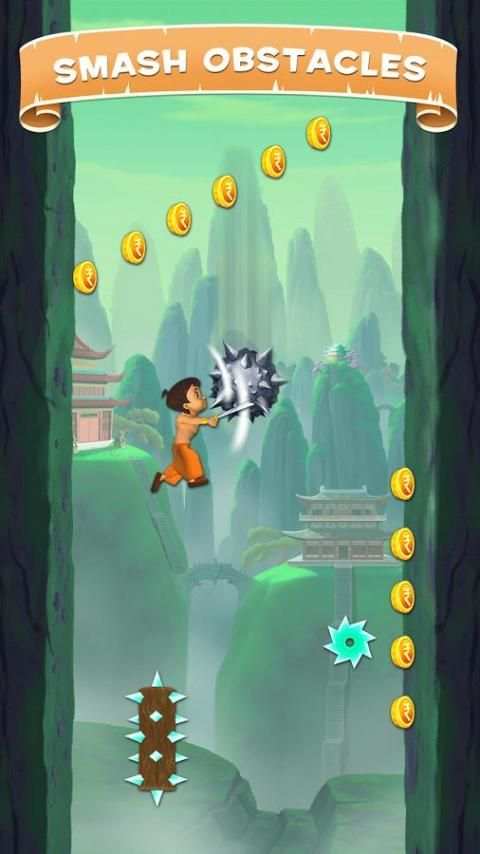 Chhota Bheem Kung Fu Jump screenshot 1