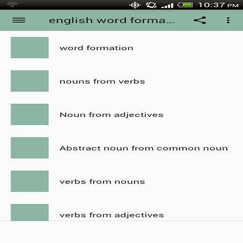 English word formation скриншот 1