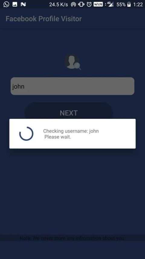 Profile visitors for facebook screenshot 1