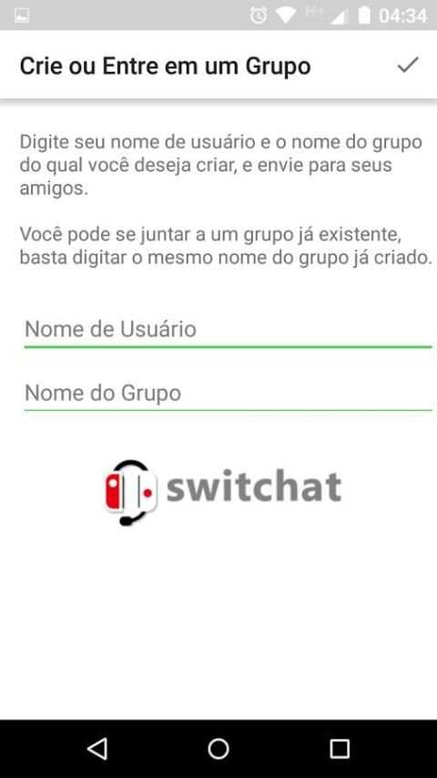 SWITCHAT - Cross Chat em Grupo screenshot 2