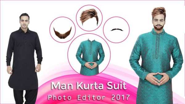 Man Kurta Suit Photo Editor 2017 2 تصوير الشاشة