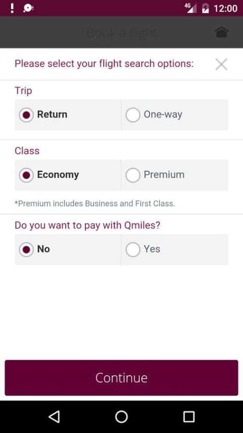 Cheapflights - Qatar Airways 2 تصوير الشاشة