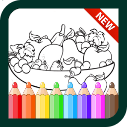 Fruit Vegetables coloring book for Kids иконка