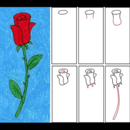 رسم سهل للأطفال أيقونة