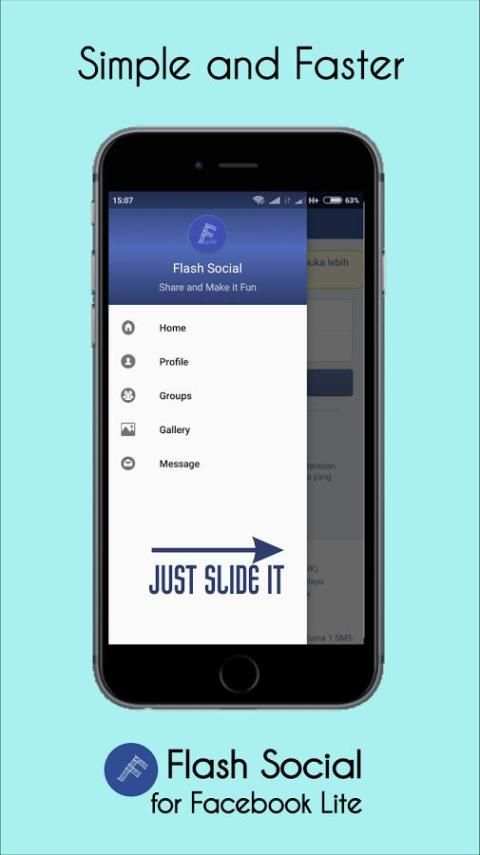 Flash Social for Facebook Lite screenshot 8
