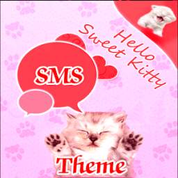 Pink Cats Theme GO SMS Pro