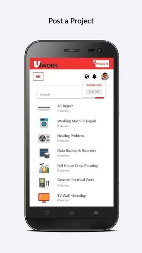 Uwork.pk скриншот 3