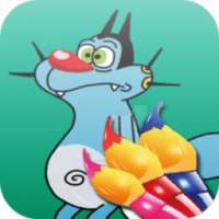 Coloring Game for Oggy