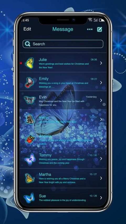 Blue Butterfly - Messaging 7 скриншот 5