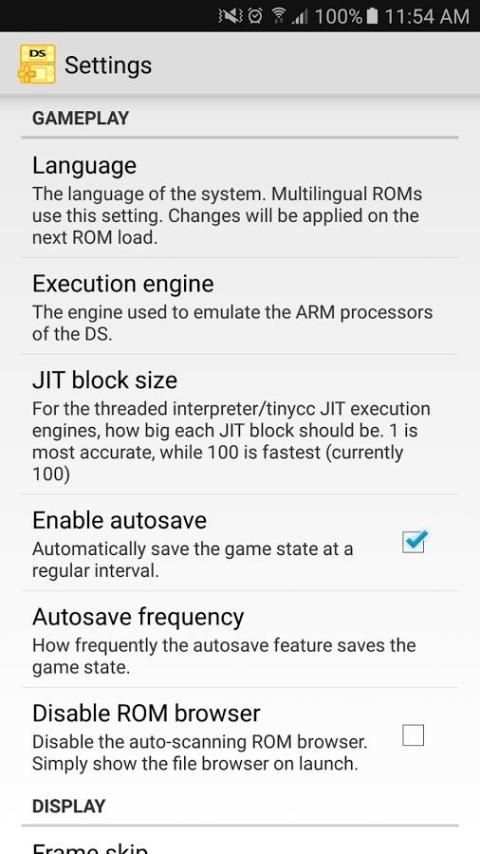 NDS emulator for Android скриншот 3