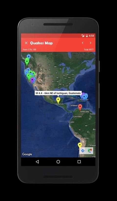 EarthQuake App скриншот 2