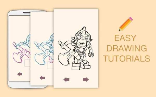 Draw Drawings Ninja Go Lego Figures screenshot 2