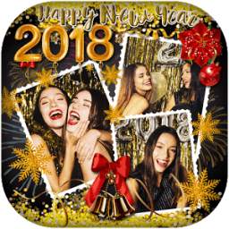 New Year 2018 Photo Collage Maker