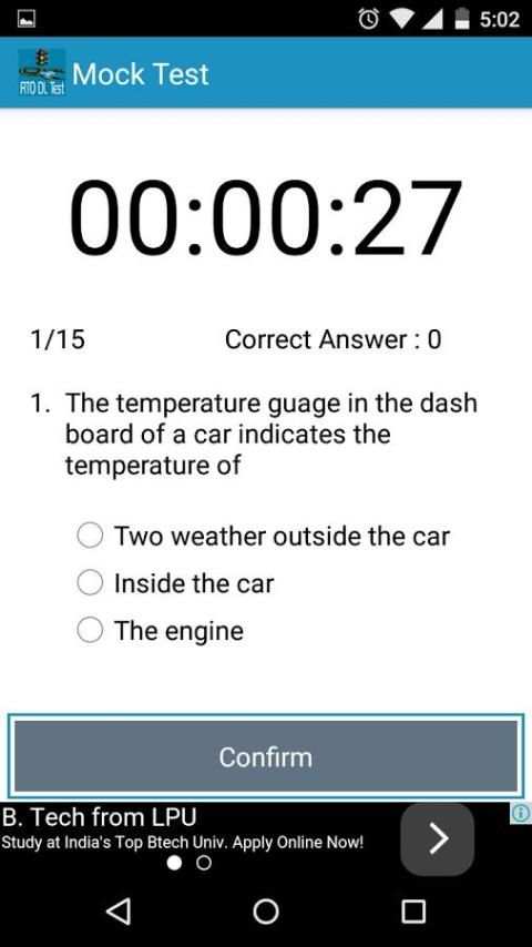 RTO DL Test स्क्रीनशॉट 2