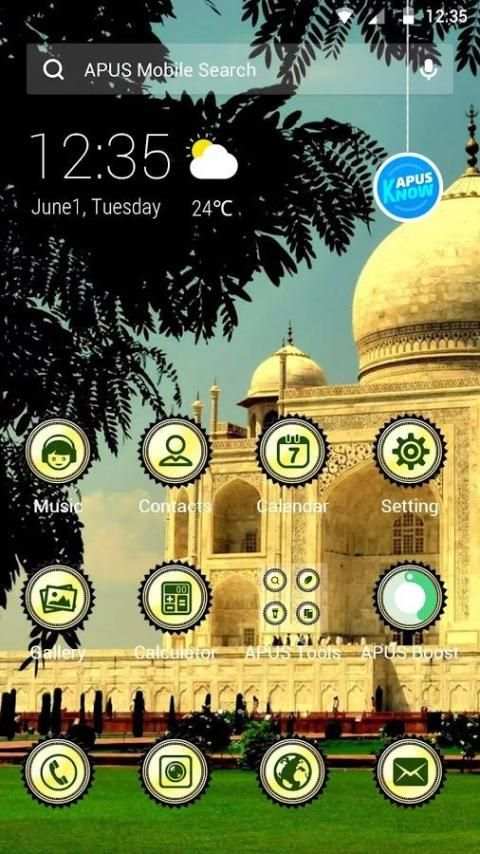 Clear Day-APUS Launcher theme скриншот 3