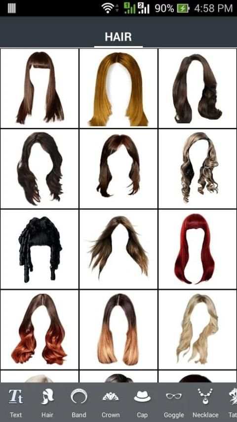 Women Hair Style Changer 2 تصوير الشاشة