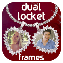 Dual Love Locket Photo Frames أيقونة