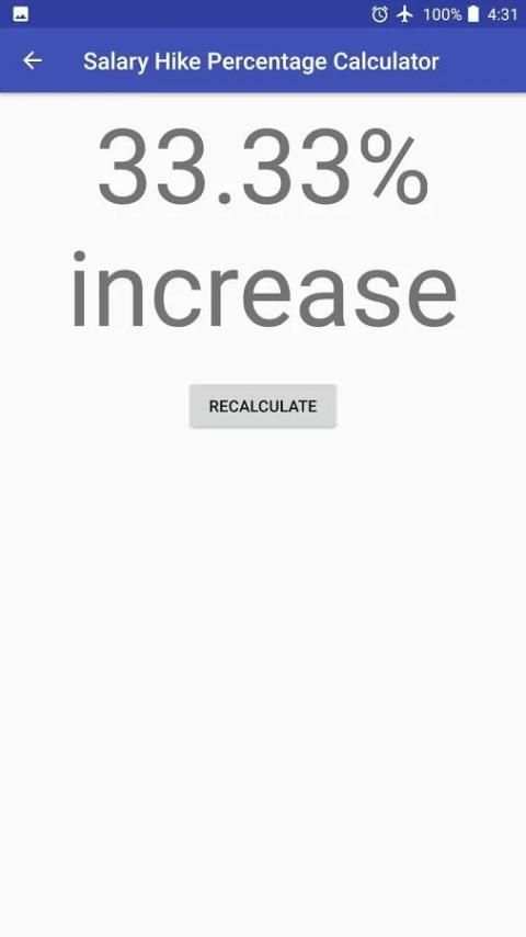 Salary Hike Percentage Calculator скриншот 2