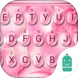 Pinky Water Drops Emoji Theme