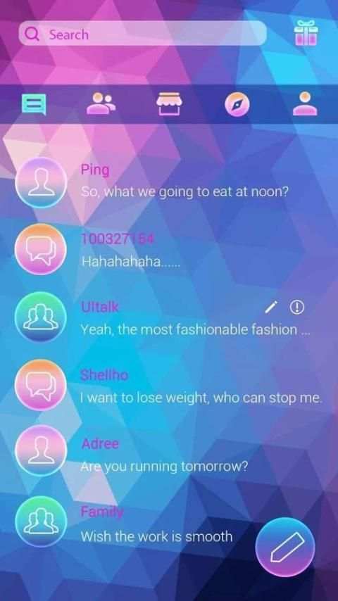 (FREE) GO SMS SIMPLY THEME screenshot 4