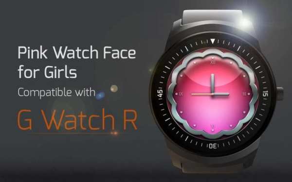 Pink Watch Face for Girls screenshot 1