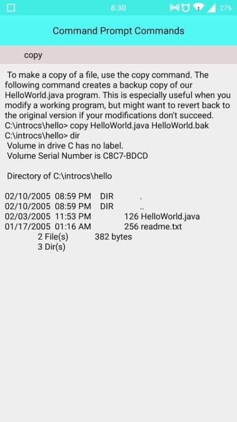 Command Prompt Commands скриншот 2