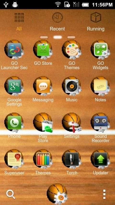 Basketball Theme Go Launcher EX screenshot 1