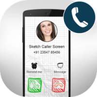 Caller Screen : Sketch Theme on 9Apps