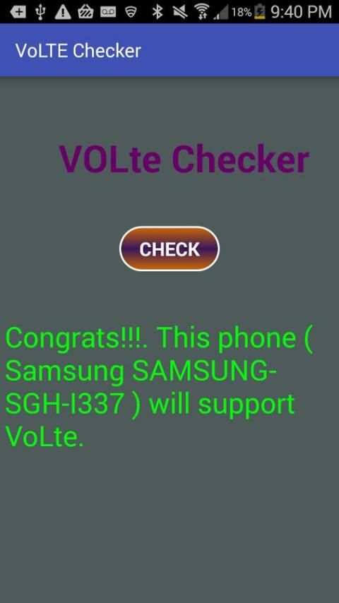 VoLTE Checker скриншот 2