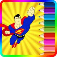 Super Hero: Kids Coloring Pages on 9Apps