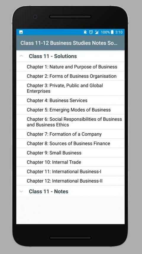 Class 11-12 Business Studies Notes Solutions скриншот 4