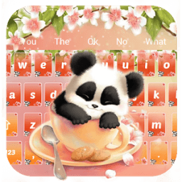 ikon Blossom Panda Keyboard Theme